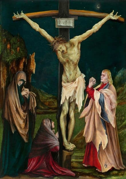 Grunewald, Matthias: The Small Crucifixion. Fine Art Print/Poster (4097)