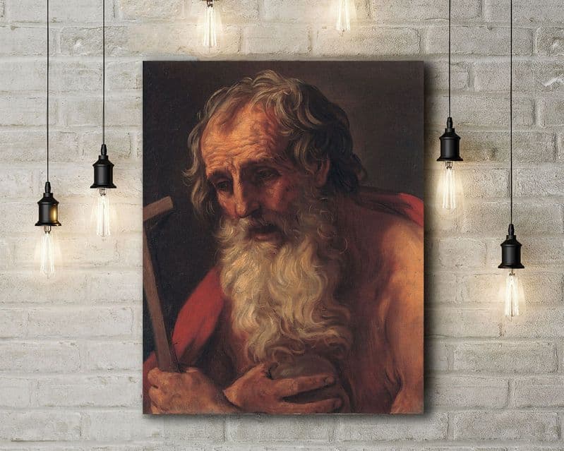 Guido Reni: Saint Jerome. Fine Art Canvas.