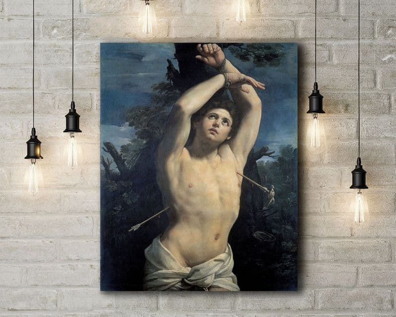 Guido Reni: Saint Sebastian. Fine Art Canvas.