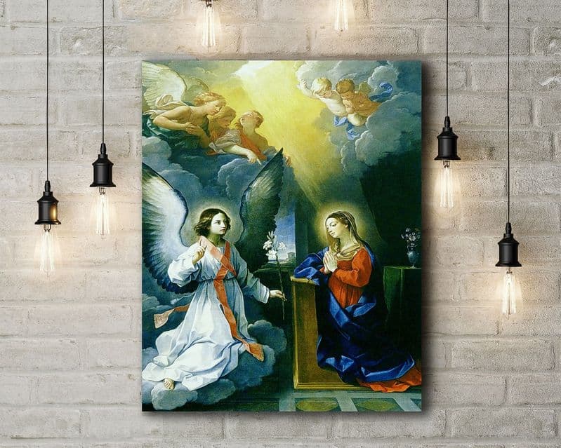 Guido Reni: The Annunciation. Fine Art Canvas.