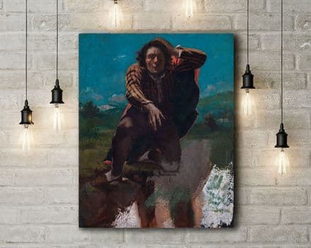 Gustave Courbet: The Man Made Mad with Fear. Fine Art Canvas.