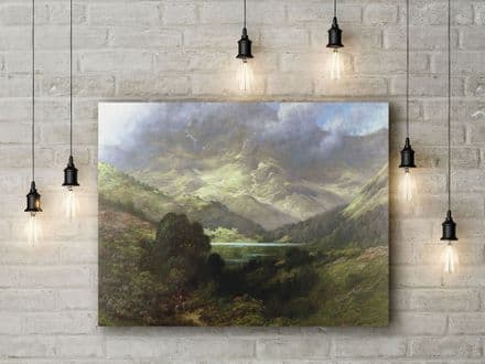 Gustave Dore: Scottish Highlands. Fine Art Canvas.