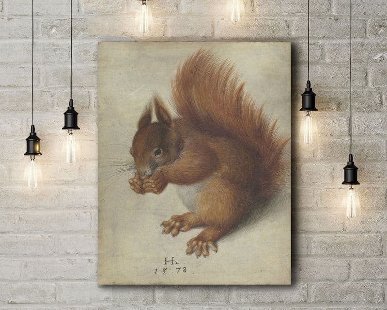Hans Hofmann: Red Squirrel. Fine Art Canvas.