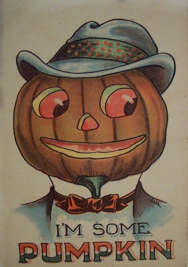I'm Some Pumpkin. Vintage Halloween Art Print/Poster. Sizes: A4/A3/A2/A1 (003489)