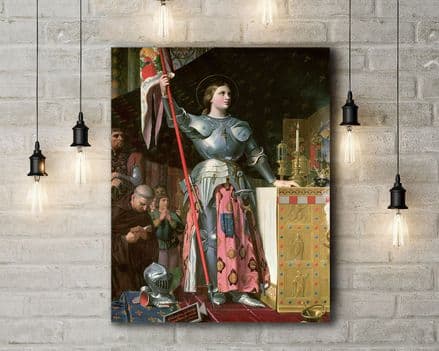 Ingres: Joan of Arc. Fine Art Canvas.
