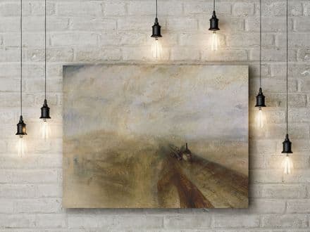 J.M.W Turner: Rain Steam and Speed. Fine Art Canvas.