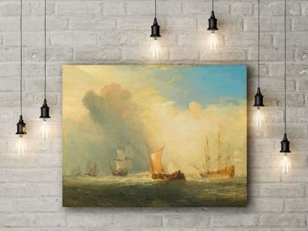 J.M.W Turner: Rotterdam Ferry-Boat. Fine Art Canvas.