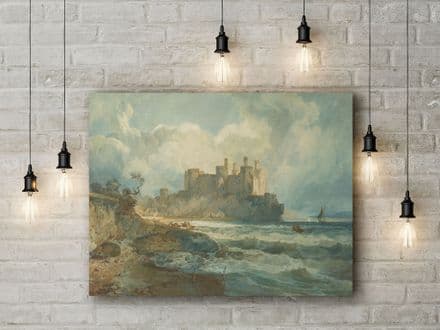 J.M.W. Turner: Conway Castle, North Wales. Fine Art Canvas.