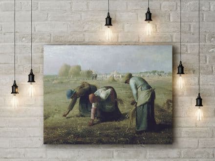 Jean Francois Millet: The Gleaners. Fine Art Canvas.