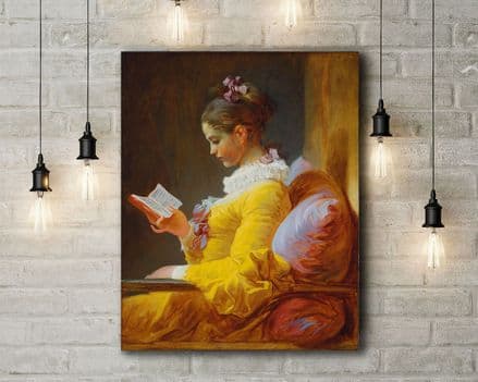Jean-Honore Fragonard: The Reader. Fine Art Canvas.