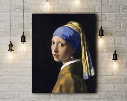 Johannes Vermeer: The Girl with a Pearl Earring. Fine Art Canvas.