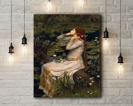 John William Waterhouse: Ophelia. Fine Art Canvas. (2)