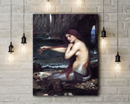 John William Waterhouse: The Mermaid. Fine Art Canvas.
