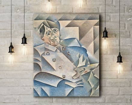 Juan Gris: Portrait of Pablo Picasso. Fine Art Canvas.