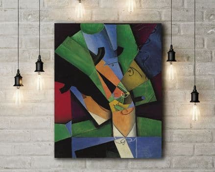 Juan Gris: Smoker. Fine Art Canvas.