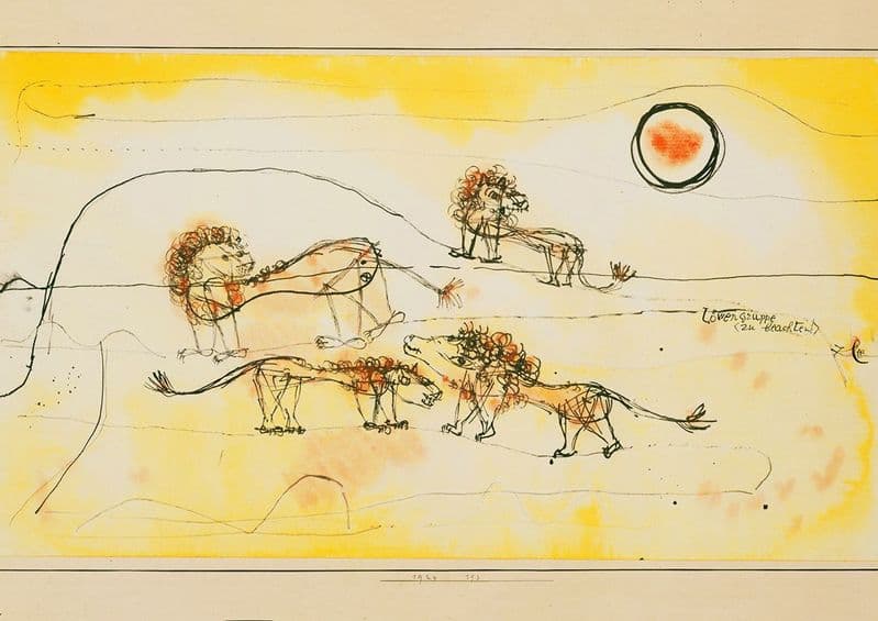 Klee, Paul: A Pride of Lions (Take Note!). Fine Art Print/Poster (4979)