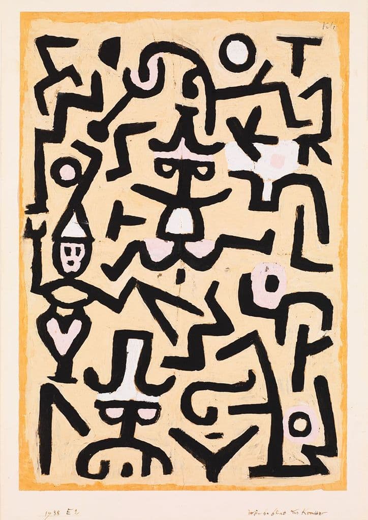 Klee, Paul: Comedians' Handbill. Fine Art Print/Poster (4999)