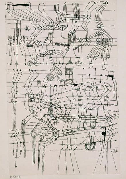 Klee, Paul: Drawing Knotted in the Manner of a Net. Fine Art Print/Poster (5002)