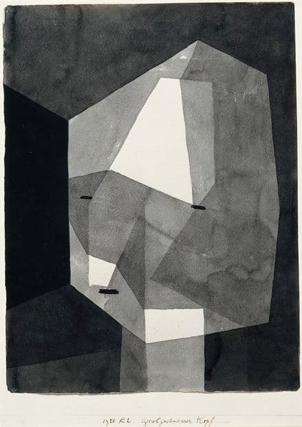 Klee, Paul: Rough-Cut Head. Fine Art Print/Poster (5009)