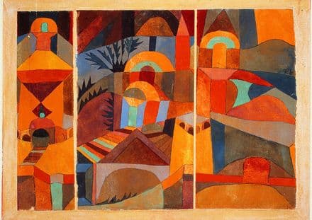 Klee, Paul: Temple Gardens. Fine Art Print/Poster (4994)