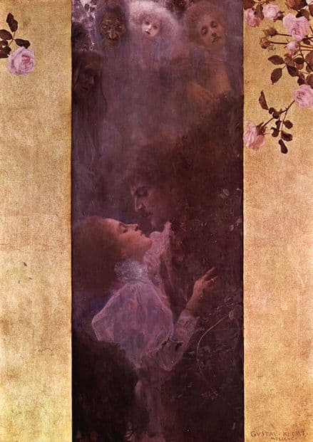 Klimt, Gustav: Allegory of Love, 1895. Fine Art Print/Poster. Sizes: A4/A3/A2/A1 (00647)