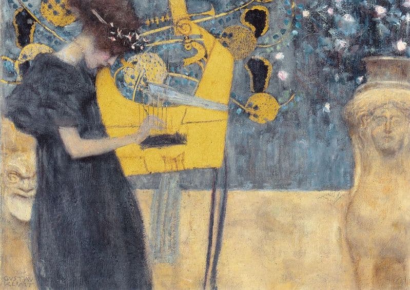 Klimt, Gustav: Music (Die Musik), 1895. Fine Art Print/Poster. Sizes: A4/A3/A2/A1 (00123)