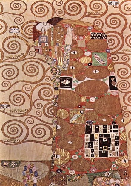 Klimt, Gustav: Study for Fulfilment/The Embrace. Fine Art Print/Poster. Sizes: A4/A3/A2/A1 (00631)