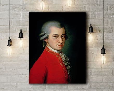 Krafft: Wolfgang Amadeus Mozart. Fine Art Canvas.