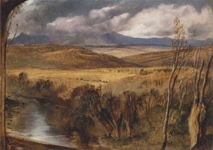Landseer, Sir Edwin: A Highland Landscape. Fine Art Print/Poster. Sizes: A4/A3/A2/A1 (003933)