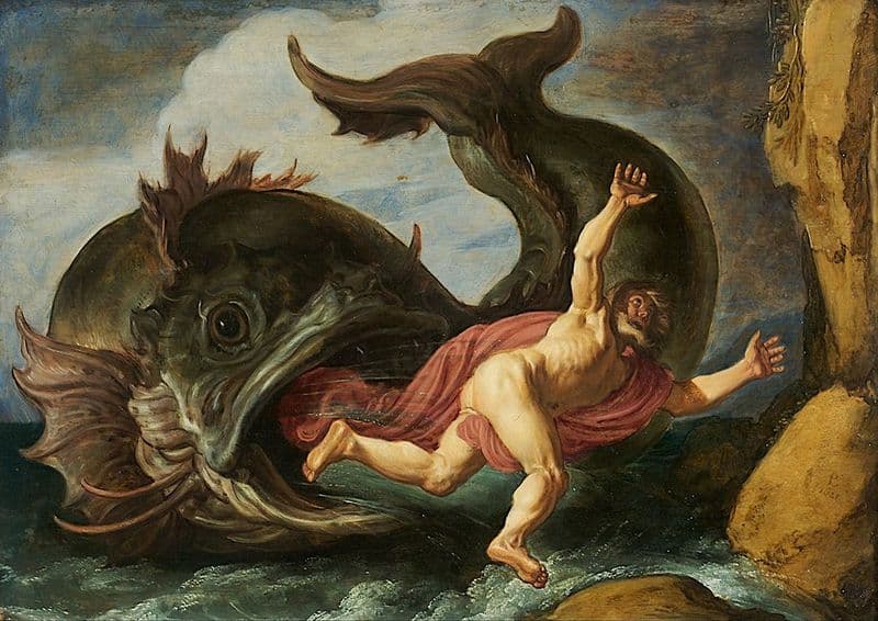 Lastman, Pieter: Jonah and the Whale. Fine Art Print/Poster (2141)