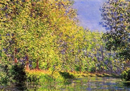 Monet, Claude: A Bend of the River Epte, Giverny. Fine Art Print/Poster. Sizes: A4/A3/A2/A1 (00746)
