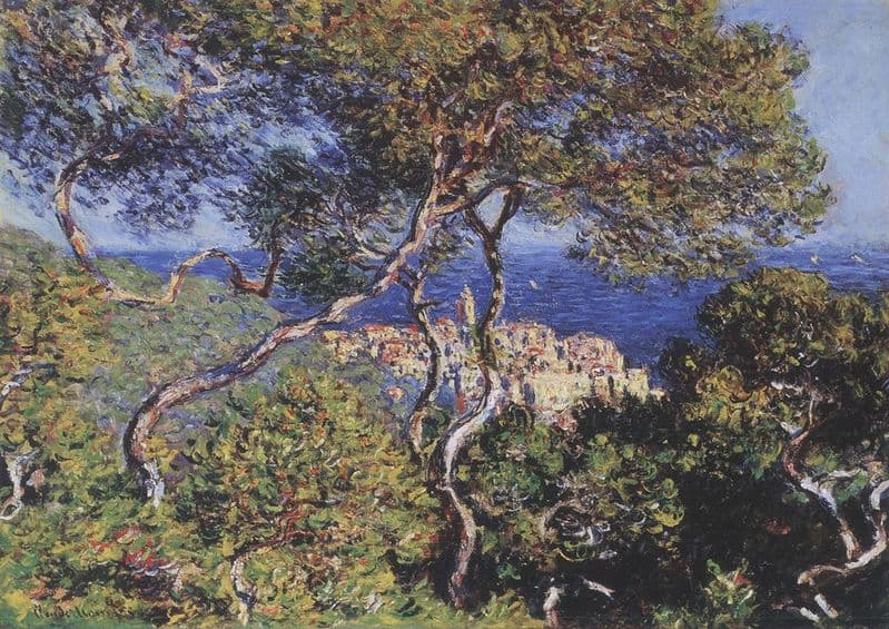 Monet, Claude: Bordighera. Coastal Landscape Fine Art Print/Poster. Sizes: A4/A3/A2/A1 (00751)