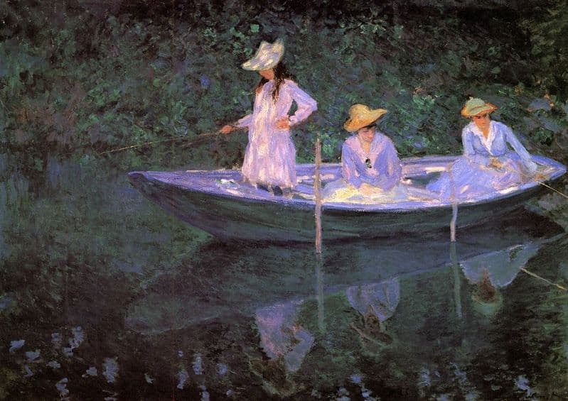 Monet, Claude: La Barque a Giverny. Fine Art Print/Poster. Sizes: A4/A3/A2/A1 (00763)