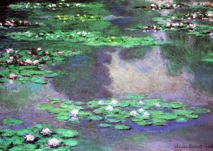 Monet, Claude:  Sea Roses, Water Landscape. Fine Art Print/Poster. Sizes: A4/A3/A2/A1 (00781)
