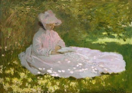 Monet, Claude: Springtime. Fine Art Print/Poster. Sizes: A4/A3/A2/A1 (004077)