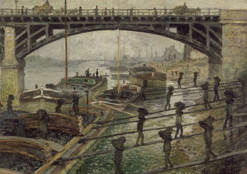 Monet, Claude: The Coalmen. Fine Art Print/Poster. Sizes: A4/A3/A2/A1 (004073)
