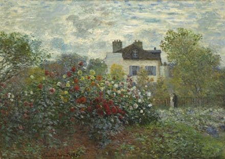 Monet, Claude: The Garden of Monet at Argenteuil. Fine Art Print/Poster. Sizes: A4/A3/A2/A1 (002835)