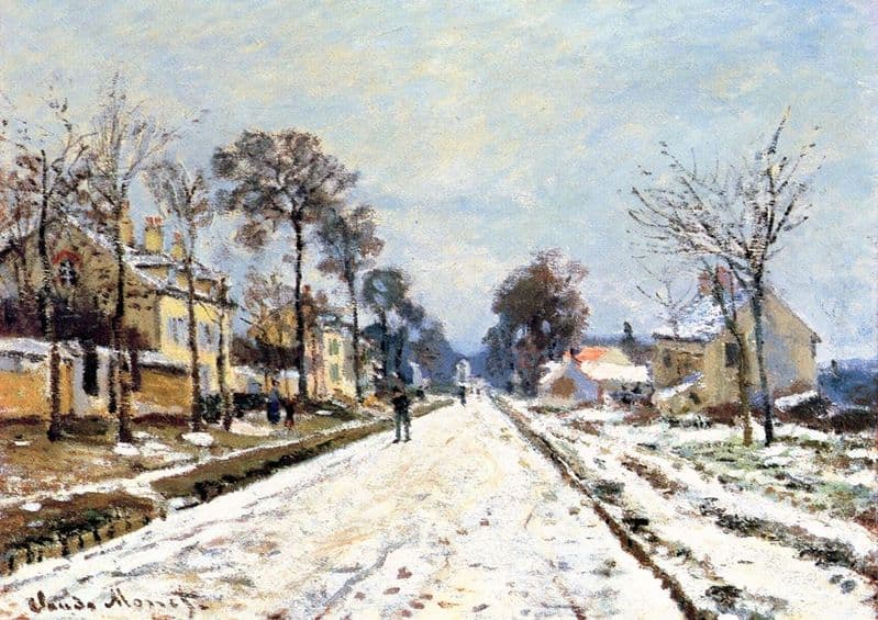 Monet, Claude: The Road to Louveciennes. Fine Art Print/Poster. Sizes: A4/A3/A2/A1 (00779)
