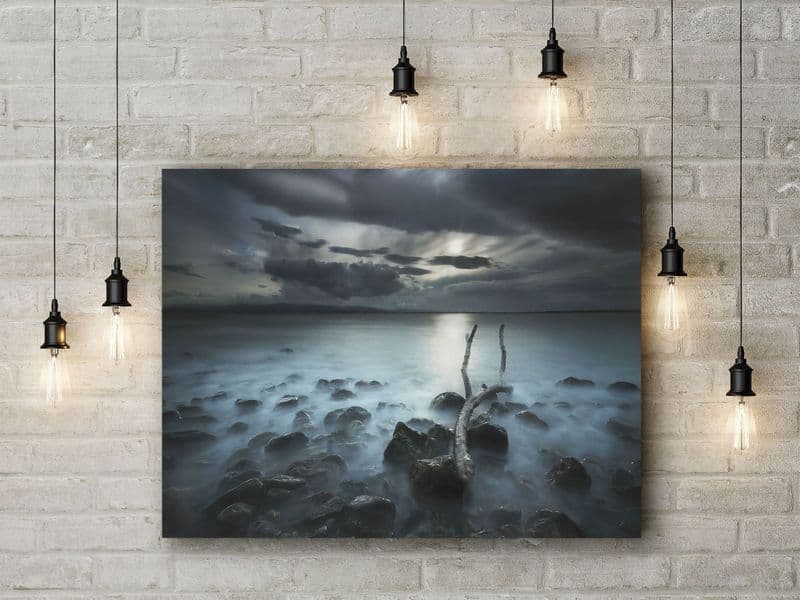 Moonland by Martin Marcisovsky. Coastal Landscape/Seascape Photographic Art Canvas