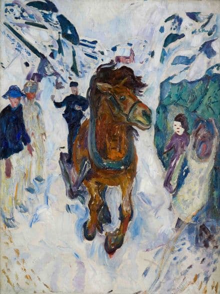 Munch, Edvard: Galloping Horse. Fine Art Print/Poster (0085)