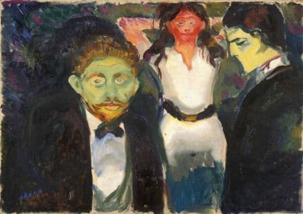 Munch, Edvard: Jealousy. Fine Art Print/Poster. Sizes: A4/A3/A2/A1 (0075)
