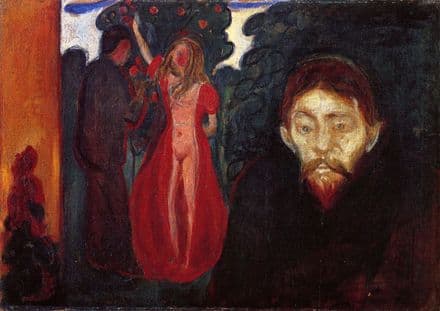 Munch, Edvard: Jealousy. Fine Art Print/Poster. Sizes: A4/A3/A2/A1 (00878)