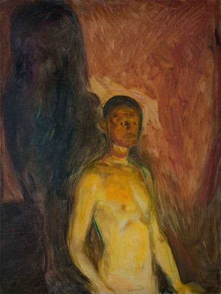 Munch, Edvard: Self-Portrait in Hell. Fine Art Print/Poster (0082)