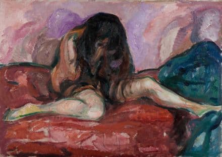 Munch, Edvard: Weeping Nude. Fine Art Print/Poster. Sizes: A4/A3/A2/A1 (0093)