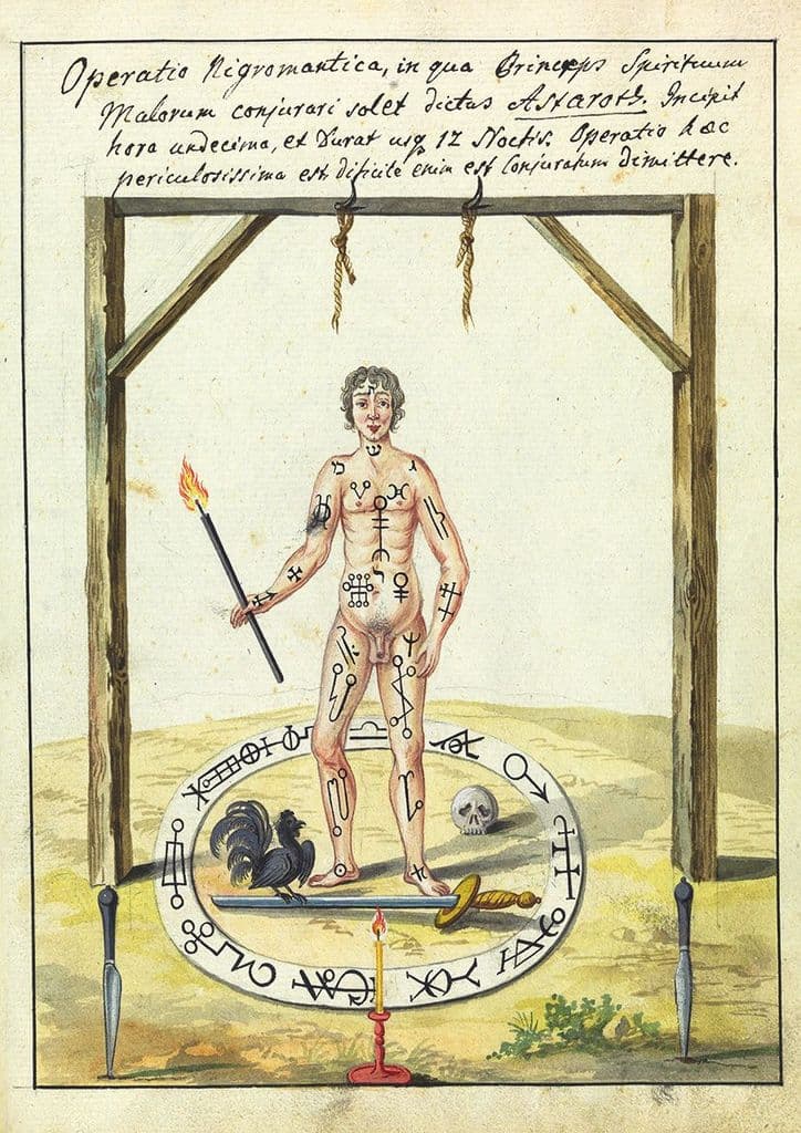 Occult Art: Necromantic Operation (Compendium Rarissimum, c. 1775). Fine Art Print/Poster (4780)
