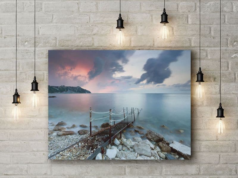 Path To The Light by Claudio Coppari. Coastal Landscape Photographic Art Canvas