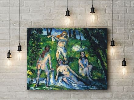 Paul Cezanne: Bathing. Fine Art Canvas.
