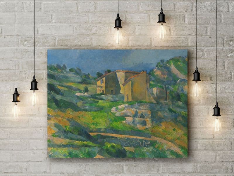 Paul Cezanne: Houses in Provence The Riaux Valley near L'Estaque. Fine Art Canvas.