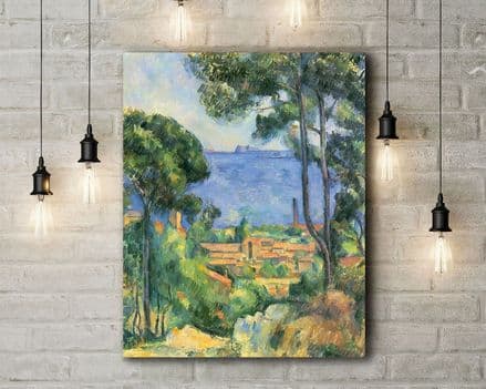 Paul Cezanne: L'estaque. Fine Art Canvas.