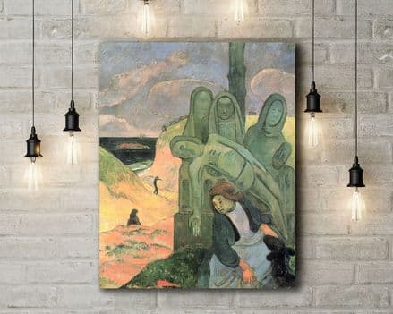 Paul Gauguin: The Green Christ. Fine Art Canvas.